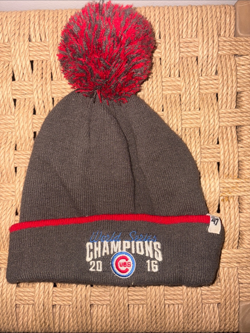 Chicago Cubs World Series Champions 2016 Beanie